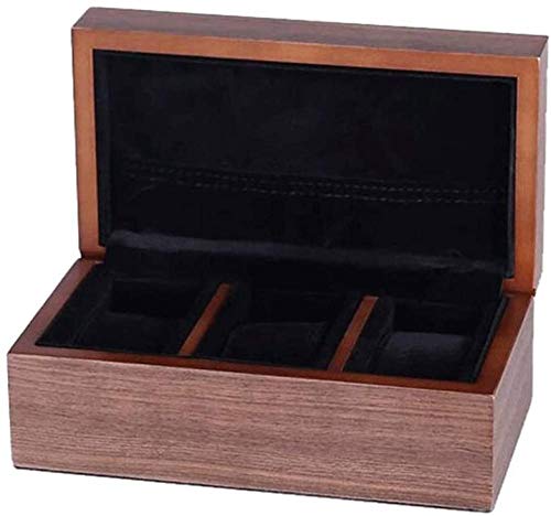 Caja de reloj de madera con caja de almacenamiento disponible en una variedad de tamaños clásicos, 2 ranuras, 3 ranuras