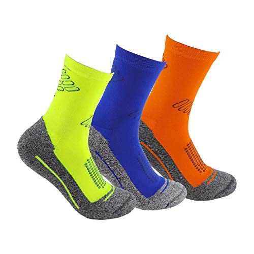 Calcetines deportivos (3 pares) SIN COSTURAS de alto rendimiento para hombre o mujer. Ideales para deportes como running, crossfit, ciclismo, pádel, trekking; Cómodos y resistentes. (Am/Az/Na, 39-42) Calcetines deportivos (3 pares) SIN COSTURAS de alto rendimiento para hombre o mujer. Ideales para deportes como running, crossfit, ciclismo, pádel, trekking; Cómodos y resistentes. (Am/Az/Na, 39-42)