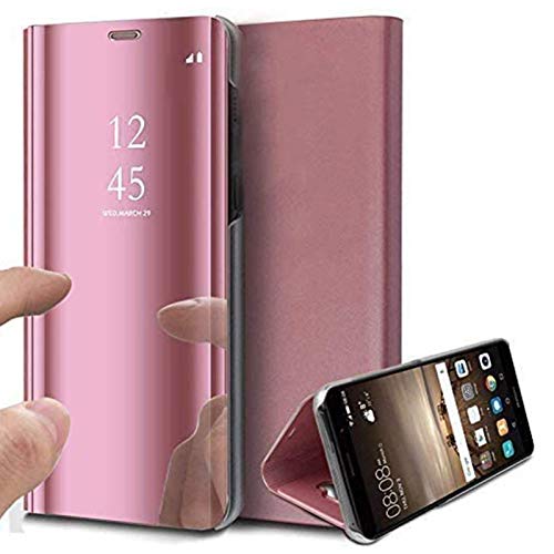 Caler Case Compatible con Samsung Galaxy S7 Edge Funda Cuero PU Espejo Brillante Clear View Modelo Fecha Duro Cover Flip Tapa Libro Soporte Plegable Ventana de Espejo Transparente Carcasa(Oro Rosa) Caler Case Compatible con Samsung Galaxy S7 Edge Funda Cuero PU Espejo Brillante Clear View Modelo Fecha Duro Cover Flip Tapa Libro Soporte Plegable Ventana de Espejo Transparente Carcasa(Oro Rosa)