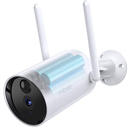 Cámara de Vigilancia Inalámbrica Interior/ Exterior, Mibao IP Cam FHD 1080P, Batería Recargable Incorporada, Visión Nocturna, Sensor de Movimiento PIR, Audio Bidireccional, Compatible con Android/IOS Cámara de Vigilancia Inalámbrica Interior/ Exterior, Mibao IP Cam FHD 1080P, Batería Recargable Incorporada, Visión Nocturna, Sensor de Movimiento PIR, Audio Bidireccional, Compatible con Android/IOS