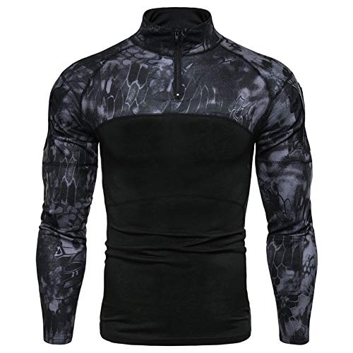 Camiseta de Manga Larga para Hombre de Battlefield Outdoor Fitness para Hombre Camiseta de Manga Larga para Hombre de Battlefield Outdoor Fitness para Hombre