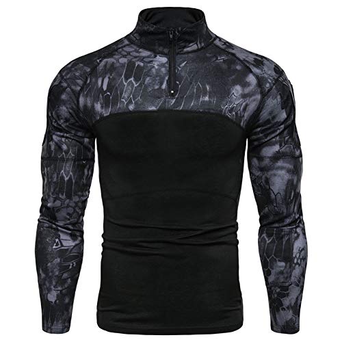 Camiseta de Manga Larga para Hombre de Battlefield Outdoor Fitness para Hombre