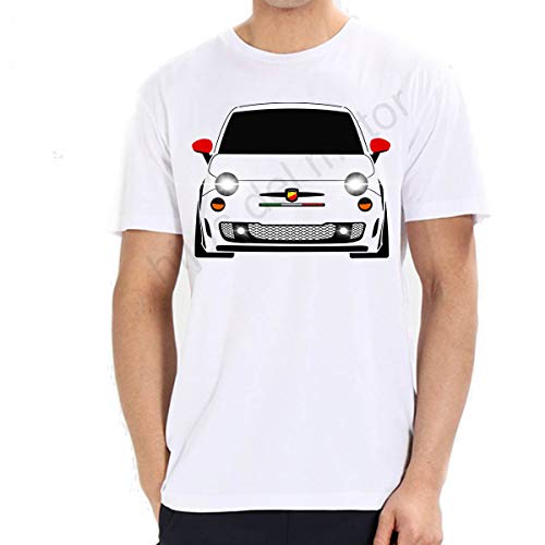 Camiseta fiat 500 Abarth (Blanco, S)