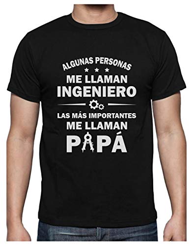 Camiseta para Hombre - Regalos para Ingenieros, Regalos para Hombre, Regalos para Padres. Camisetas Hombre Originales Divertidas - Algunos me Llaman Ingeniero los Más Importantes Papá - Medium Negro Camiseta para Hombre - Regalos para Ingenieros, Regalos para Hombre, Regalos para Padres. Camisetas Hombre Originales Divertidas - Algunos me Llaman Ingeniero los Más Importantes Papá - Medium Negro