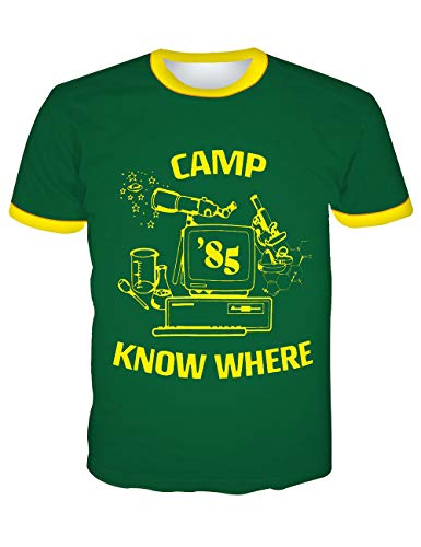 Camiseta Stranger Things Hombre, Camiseta Stranger Things 3 Niño Camiseta de Deporte con Paneles de Rejilla Impresión Ringer T-Shirt Abecedario Camisa de Verano Regalo Camisetas y Tops (Verde,M) Camiseta Stranger Things Hombre, Camiseta Stranger Things 3 Niño Camiseta de Deporte con Paneles de Rejilla Impresión Ringer T-Shirt Abecedario Camisa de Verano Regalo Camisetas y Tops (Verde,M)