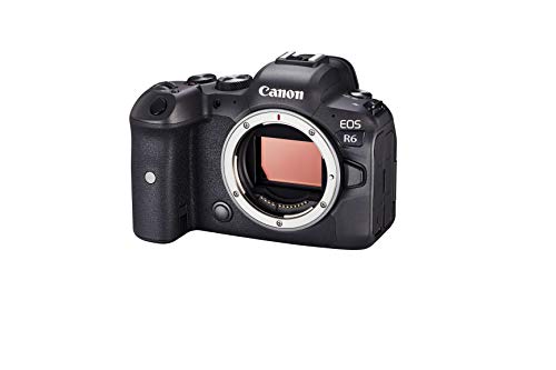 Canon EOS R6 - Cámara de 20 MP (Pantalla de 3", Disparo silencioso a 20 fps1, ISO 102.400, Dual Pixel CMOS AF II) Negro