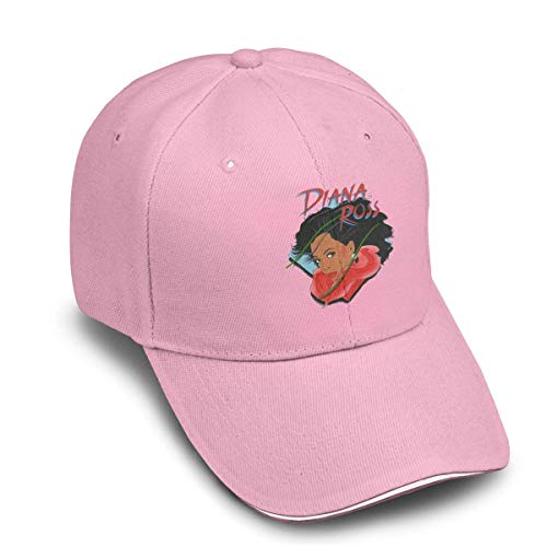 Cappello Unisex Adulto Hip-Hop del Berretto da Baseball Woman Mens Baseball Cap 100% Cotton Casual Sun Caps Adjustable Dad Hat - Diana Ross