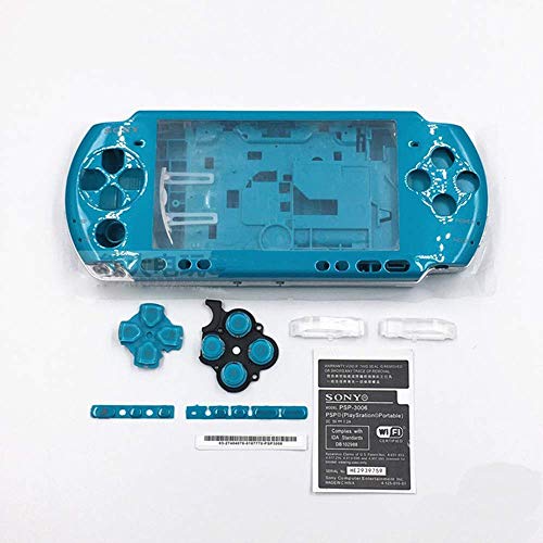 Carcasa completa de repuesto para Playstation PSP3000 PSP 3000 (verde azulado)