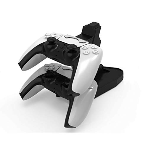 Cargador Mando PS5, YOUKUKE Estación de Carga Rápido USB para DualSense 5 Controller, Dual Charger Charging Base Cargador para Mando de PS5