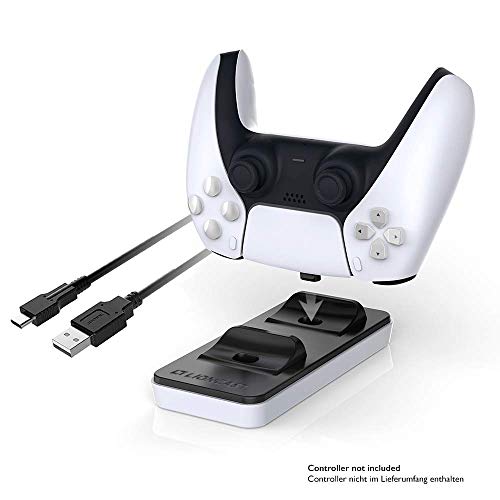 Cargador PS5 Consola Mando Lioncast | Base de Carga Mando PS5 Sony – Cargador Mando Inalámbrico PlayStation 5 | Cargador Mando PS5/ Estacion de Carga PS5 - Accesorios PS5 Play Station PS5 Dual Sense