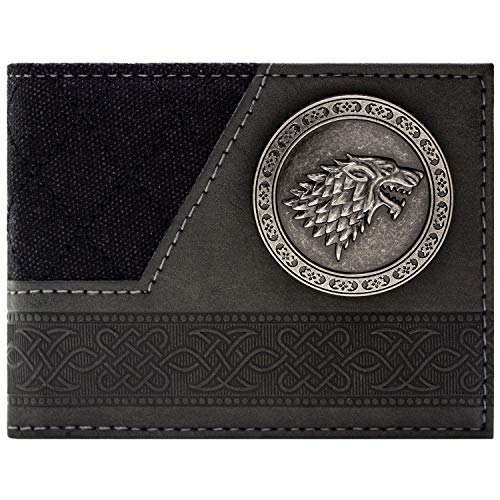 Cartera de Game of Thrones Casa Stark Dire Lobo Negro Cartera de Game of Thrones Casa Stark Dire Lobo Negro