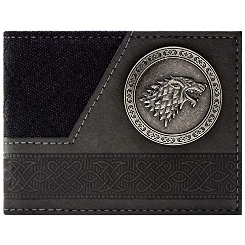 Cartera de Game of Thrones Casa Stark Dire Lobo Negro