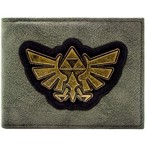 Cartera de Legend of Zelda Oro Triforce Negro