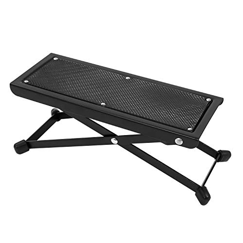 Cascha Reposapiés para guitarra, Guitar Foot Bench, Pedalera con parte superior de goma antideslizante (regulable en altura) - Accesorios para guitarra (HH 2082) Cascha Reposapiés para guitarra, Guitar Foot Bench, Pedalera con parte superior de goma antideslizante (regulable en altura) - Accesorios para guitarra (HH 2082)