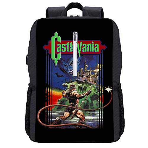 Castlevania - Mochila para juegos con puerto de carga USB