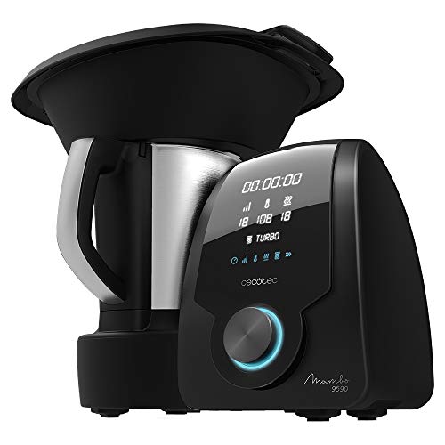 Cecotec Robot de Cocina Multifunción Mambo 9590, Cuchara MamboMix, Jarra Habana, 30 Funciones, Báscula incorporada, Jarra de Acero Inox de 3,3L, Apta para Lavavajillas, Cestillo de Hervir, Recetario Cecotec Robot de Cocina Multifunción Mambo 9590, Cuchara MamboMix, Jarra Habana, 30 Funciones, Báscula incorporada, Jarra de Acero Inox de 3,3L, Apta para Lavavajillas, Cestillo de Hervir, Recetario