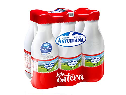 Central Lechera Asturiana - Leche Entera Botella 1,5L (Pack 6)