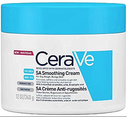 CeraVe SA Crema suavizante | 340 g/12 oz | Hidratante para piel más suave en solo 3 días*