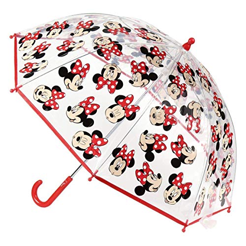 Cerdá-2400-0512 Minnie Paraguas Campana Transparente, multicolor, única (2400-0512) , color/modelo surtido Cerdá-2400-0512 Minnie Paraguas Campana Transparente, multicolor, única (2400-0512) , color/modelo surtido
