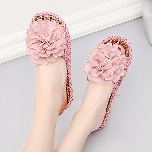Chancletas Zapatillas Sandalia Decoración Floral Home Xiaopohe Verano Tejidos De Algodón Femenino (6 Colores, 4 Estilos, 5 Tamaños) Tingting (Color : B-Rosa, Tamaño : 37) Chancletas Zapatillas Sandalia Decoración Floral Home Xiaopohe Verano Tejidos De Algodón Femenino (6 Colores, 4 Estilos, 5 Tamaños) Tingting (Color : B-Rosa, Tamaño : 37)