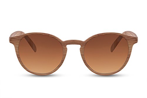 Cheapass Gafas de Sol Cafes Madera Ventage Mujer Hombre