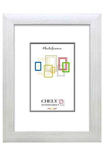 Chely Intermarket, Marco de Fotos Grandes 50x70 cm (Blanco) MOD-257, Hecho de Madera MDF, Ancho de Bastidor 1,90 cm con Acabado Elegante (257-50x70-1,70)