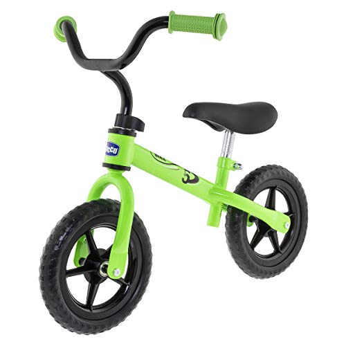 Chicco First Bike - Bicicleta Sin Pedales Con Sillín y Manillar Regulable, Ruedas Anti - Pinchazos, Metal Ligero, Color Verde Green Rocket, 2-5 Años Chicco First Bike - Bicicleta Sin Pedales Con Sillín y Manillar Regulable, Ruedas Anti - Pinchazos, Metal Ligero, Color Verde Green Rocket, 2-5 Años