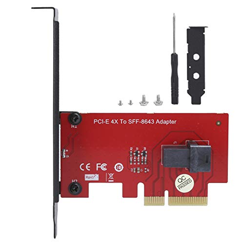 CHICIRIS Convertidor SFF-8643 a PCI-E 4X, Tarjeta adaptadora, práctico y Duradero Plug and Play para computadora de Escritorio, Oficina y hogar