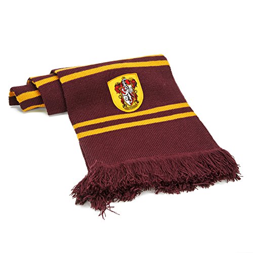 Cinereplicas - Harry Potter - Bufanda - Ultra Suave - Licencia Oficial - Casa Gryffindor - 190 cm - Rojo Vivo y Negro