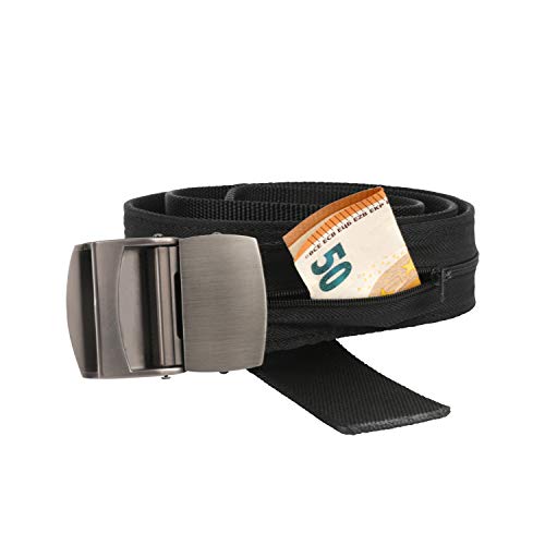 Cinturón de Viaje con Cremallera Interior para Guardar y Ocultar Dinero | Bolsillo Secreto para esconder Dinero y Tarjetas en Viajes | Accesorios de Viaje para Hombre: cinturón con Compartimento Cinturón de Viaje con Cremallera Interior para Guardar y Ocultar Dinero | Bolsillo Secreto para esconder Dinero y Tarjetas en Viajes | Accesorios de Viaje para Hombre: cinturón con Compartimento