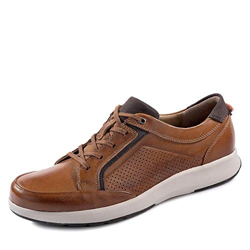 Clarks Un Trail Form, Zapatos de Cordones Derby, Marrón (Tan Leather-), 42 EU