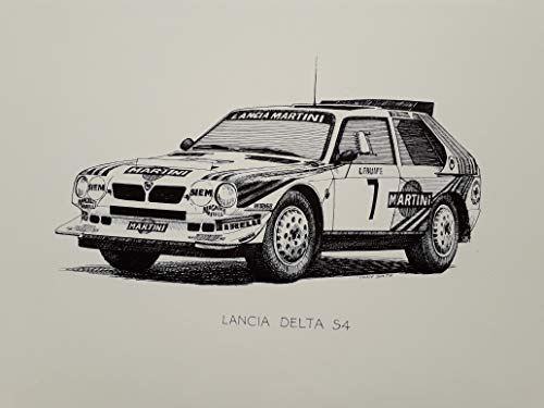 Classic Car Lancia Delta S4 Art Print