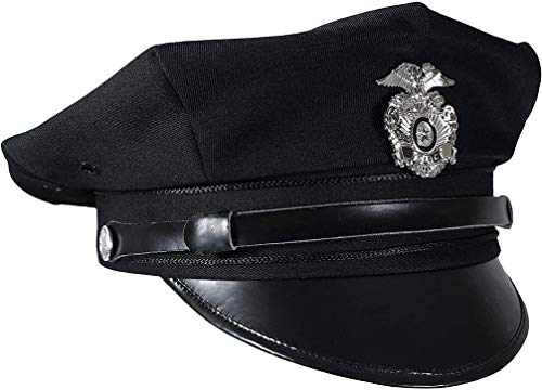 Classic modelo usado por la policía Force US 8 Point con juego de objetivos con visera con soporte de Metal escudo del Real Mallorca en color negro, azul oscuro