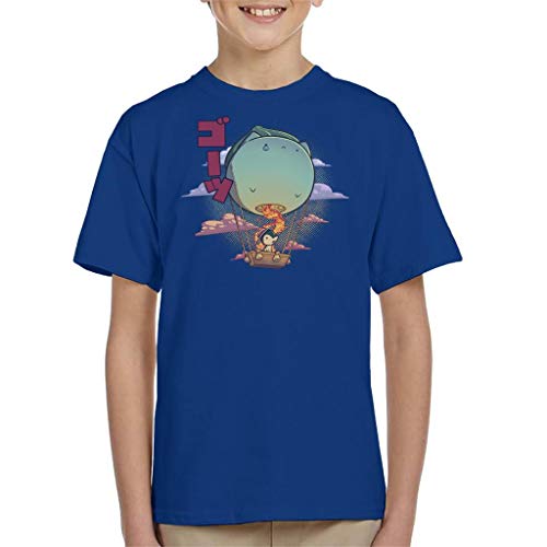 Cloud City 7 Cyndaquil Balloon Kid's T-Shirt Royal Blue