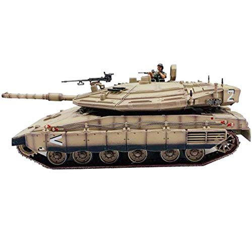 CMO Maqueta Tanque de Guerra, Tanque de Batalla Principal Merkava4 Israel Metal Militares Escala 1/72, Juguetes y Regalos para Niños, 4,7 X 1,7 Pulgadas