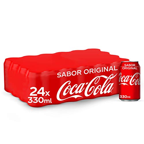 Coca-Cola Sabor Original - Refresco de cola - Pack 24 latas 330 ml
