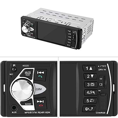Coche MP5,4.1 pulgadas HD Bluetooth Manos libres Coche MP5 Reproductor de video Reproducción de radio FM AUX TF USB Control remoto(Gris-plata) Coche MP5,4.1 pulgadas HD Bluetooth Manos libres Coche MP5 Reproductor de video Reproducción de radio FM AUX TF USB Control remoto(Gris-plata)