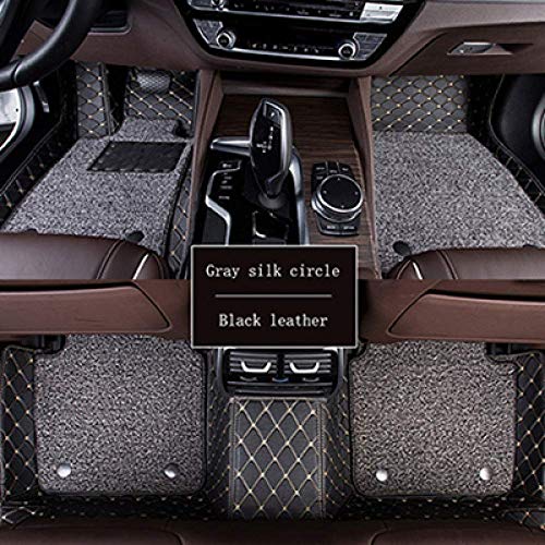 Coche tapetes personalizados, for Land Rover Todos los modelos Range Rover Evoque Sport Freelander descubrimiento 3 4 estilo de coche 1yess (Color : Black rice line)