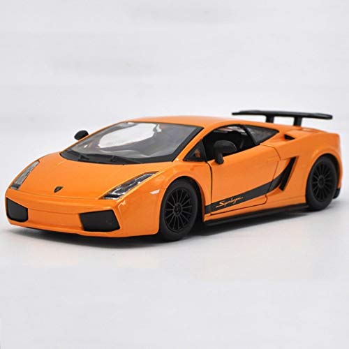 Coches Escala 1:24 De Fundición A Presión Modelo De Coche/Compatible con Lamborghini Gallardo Superleggera/Simulación De Aleación Modelo De Coche (Color : Orange)