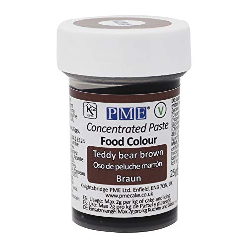 Colorante Alimenticio PME Marrón de Osito de Peluche 25 g Colorante Alimenticio PME Marrón de Osito de Peluche 25 g