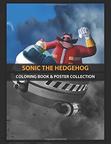 Coloring Book & Poster Collection: Sonic The Hedgehog Dr Eggman Robotnik Gaming