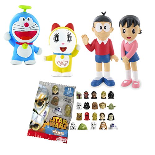 Comansi Lote 4 Figuras Doraemon - Nobita - Shizuka - Doraemon - Dorami + Regalo