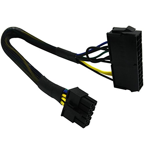 COMeap 24 pines a 10 pines ATX PSU Adaptador de alimentación principal Cable trenzado con funda para PC y servidores IBM Lenovo 30 cm (12 pulgadas) COMeap 24 pines a 10 pines ATX PSU Adaptador de alimentación principal Cable trenzado con funda para PC y servidores IBM Lenovo 30 cm (12 pulgadas)