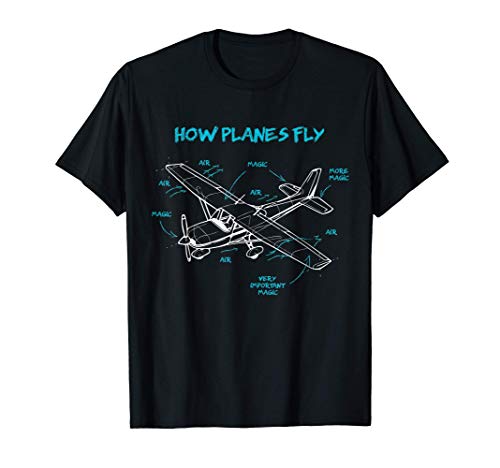 Cómo vuelan los aviones Aviación Regalo RC Aeromodelismo Camiseta