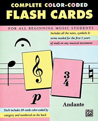 Complete Color Coded Flash Cards for All Beginning Music Students by Unknown(1996-07-01)