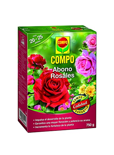 COMPO Abono para rosales Apto también para otras plantas de flor, Envase estanco, Granulado, Para 20-25 plantas, 750 g, 2655102011 COMPO Abono para rosales Apto también para otras plantas de flor, Envase estanco, Granulado, Para 20-25 plantas, 750 g, 2655102011