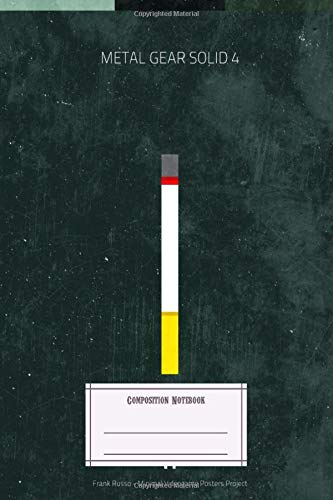 Composition Notebook: Gaming Metal Gear Solid 4 Minimal Videogame Minimal Videogame Posters Composition Notebobok Over 50 Sheets