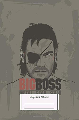 Composition Notebook: Mgs Big Boss Lined, Soft Cover, Letter Size
