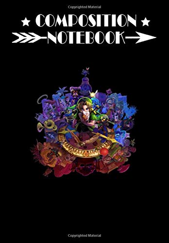 Composition Notebook: The Legend of Zelda Majora's Mask 3D Artwork #3 Fu, Journal 6 x 9, 100 Page Blank Lined Paperback Journal/Notebook