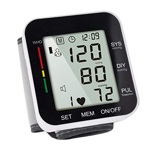 COOLEAD Tensiómetro de Muñeca, Tensiómetro Digital de Muñeca Automático Portátil con Gran Pantalla/Memoria(2x99)/Medición Precisa en Hogar Viaje para Padres COOLEAD Tensiómetro de Muñeca, Tensiómetro Digital de Muñeca Automático Portátil con Gran Pantalla/Memoria(2x99)/Medición Precisa en Hogar Viaje para Padres